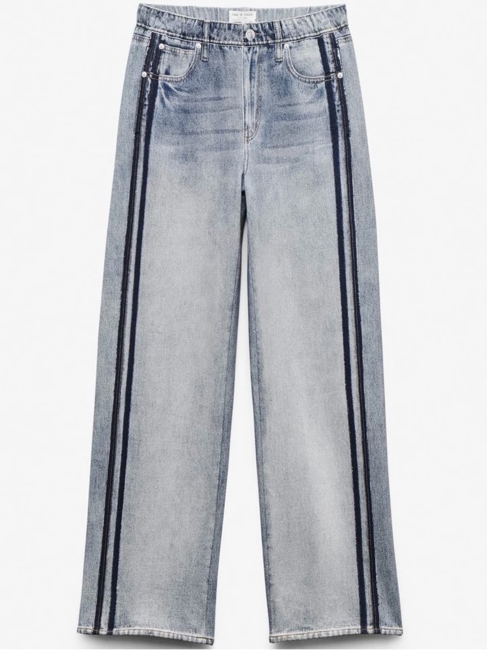NWT Rag & Bone Miramar Wide-Leg Track Pant in Coney - Picture 2 of 9